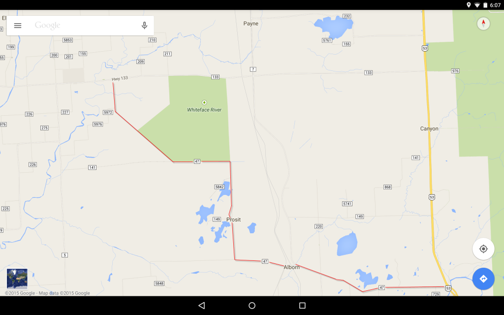 Google-Maps-Birding-Route-Plan