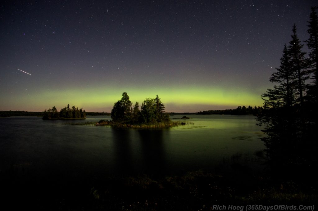 Boulder-Lake-2016-07-Green-Glow-Meteor