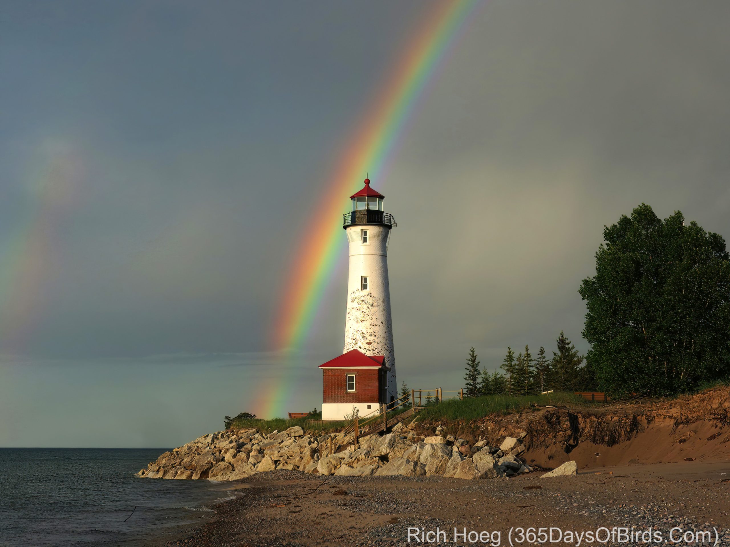 The Crisp Point Lighthouse on Lake Superior Bath Towel by Doug